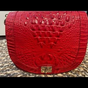 Authentic Brahmin Red Crossbody purse and wallet